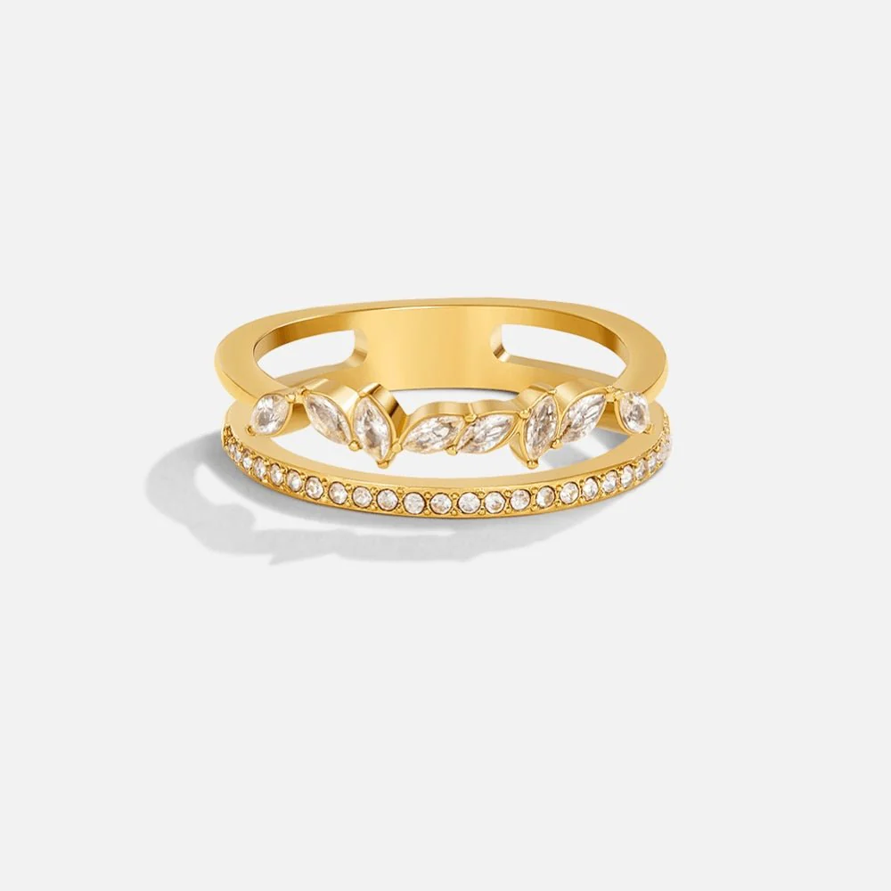 18K Gold Mia Crystal Ring - Image 5