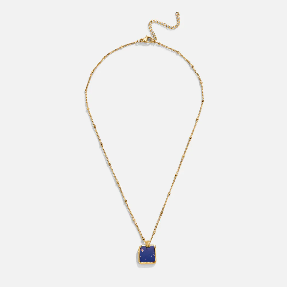 Astoria Blue Stone Pendant Necklace - Image 3