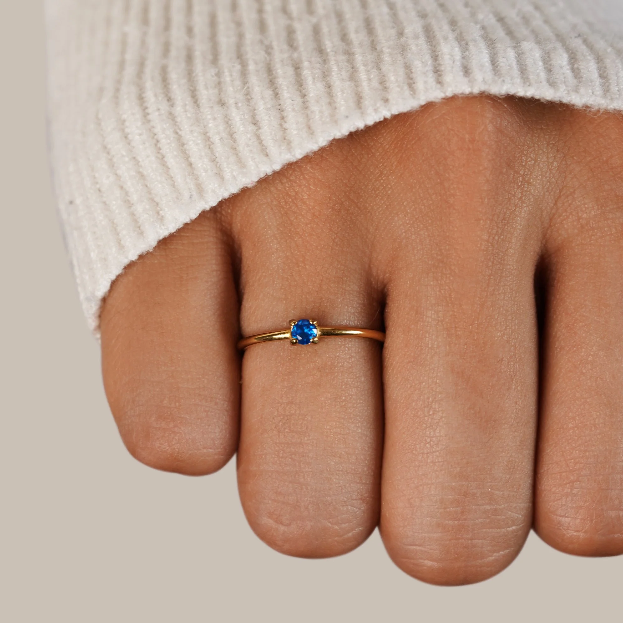 Birthstone 18K Gold Rings - Image 21