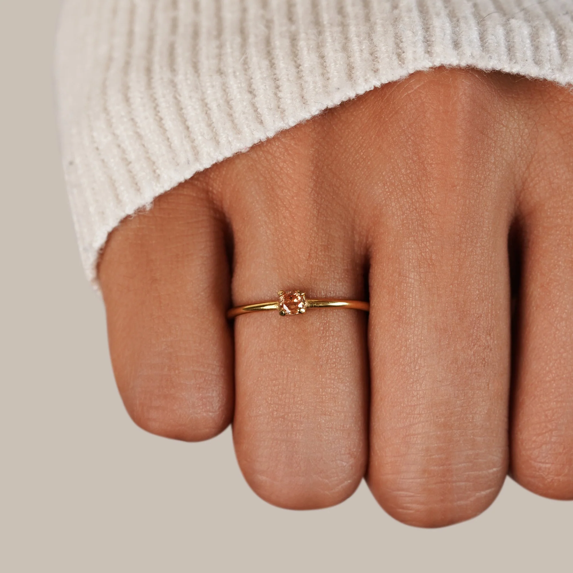 Birthstone 18K Gold Rings - Image 25