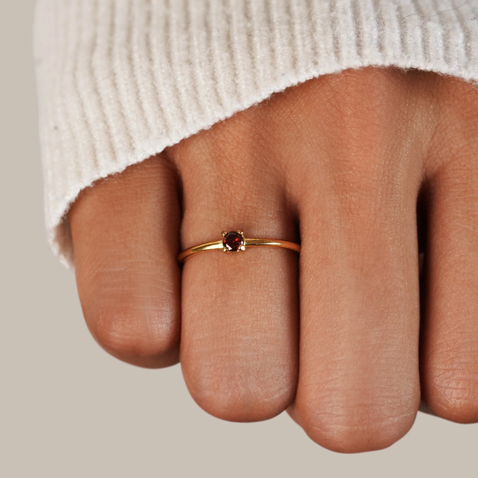 Birthstone 18K Gold Rings - Image 5