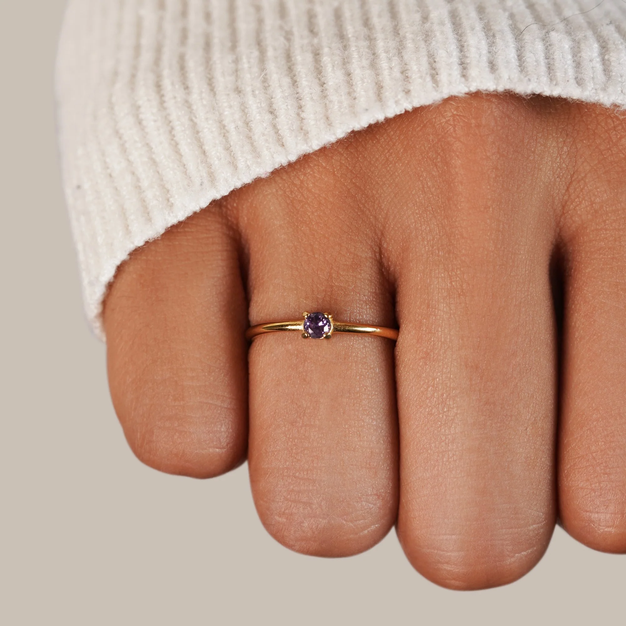 Birthstone 18K Gold Rings - Image 7