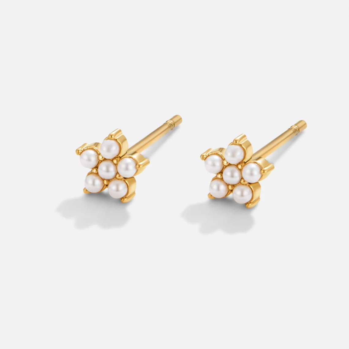 Blooming Flower Pearl Earrings - Image 4