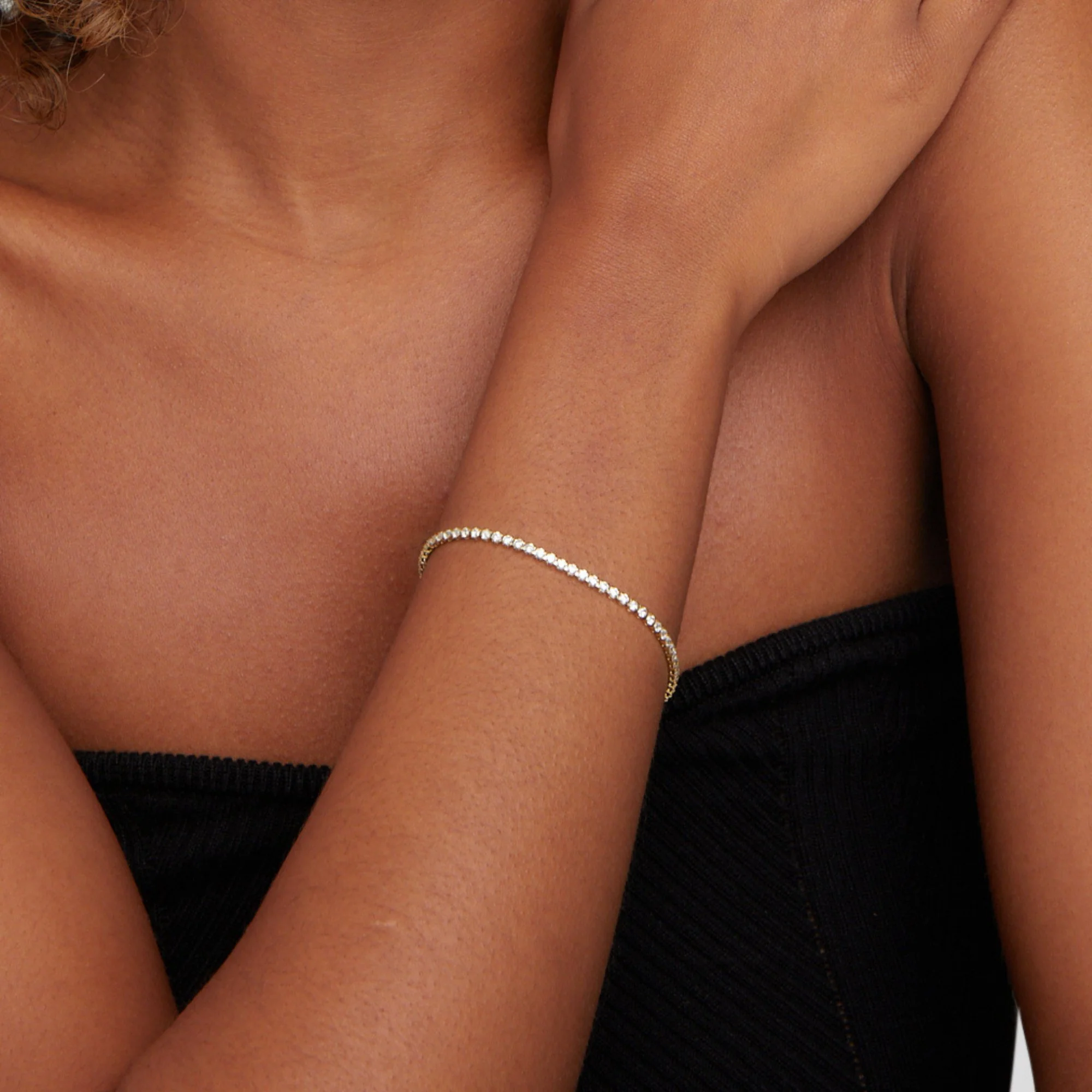Cordelia Gold Tennis Bracelet - Image 2