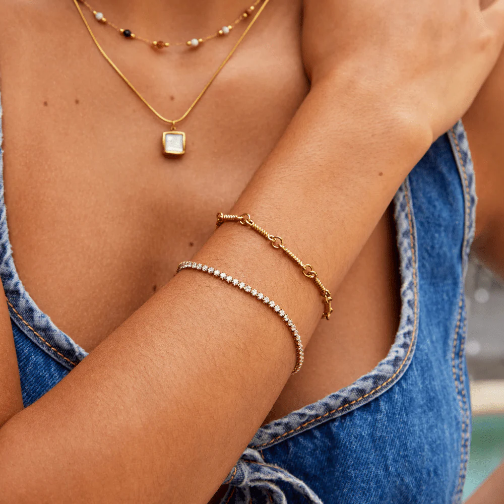 Cordelia Gold Tennis Bracelet - Image 3