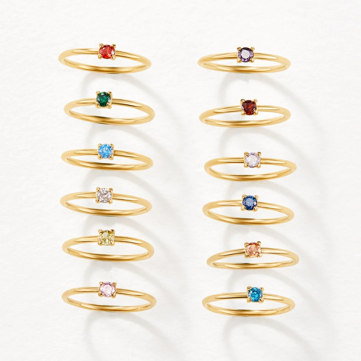 December Birthstone 18K Gold Ring - Image 3