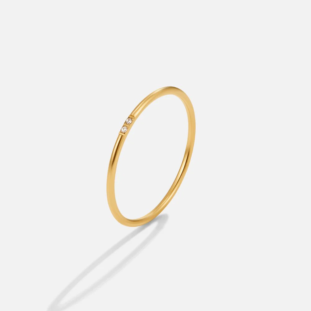 Eula Gold & Crystal Band Ring Set - Image 4