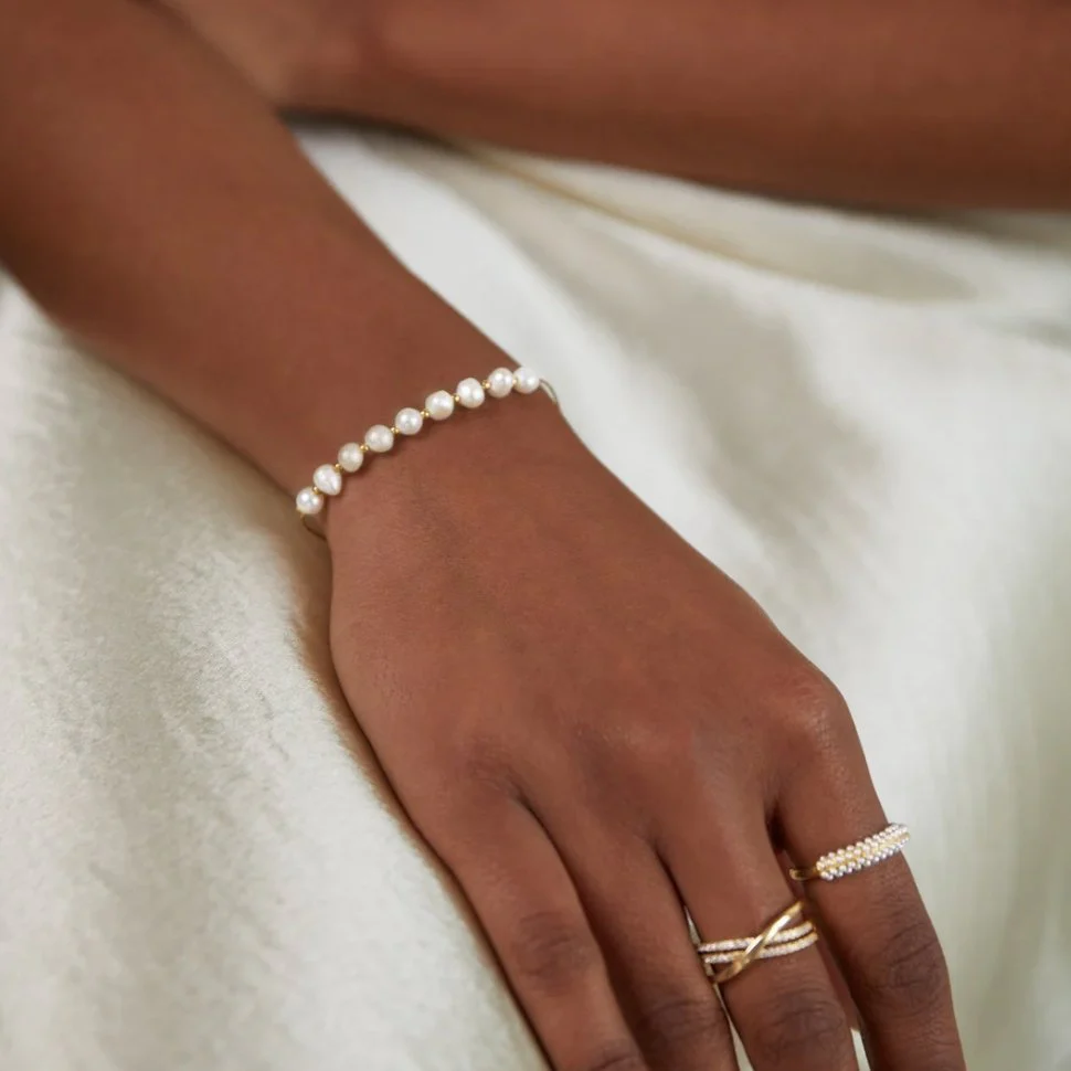 Eva Freshwater Pearl Bracelet - Image 3