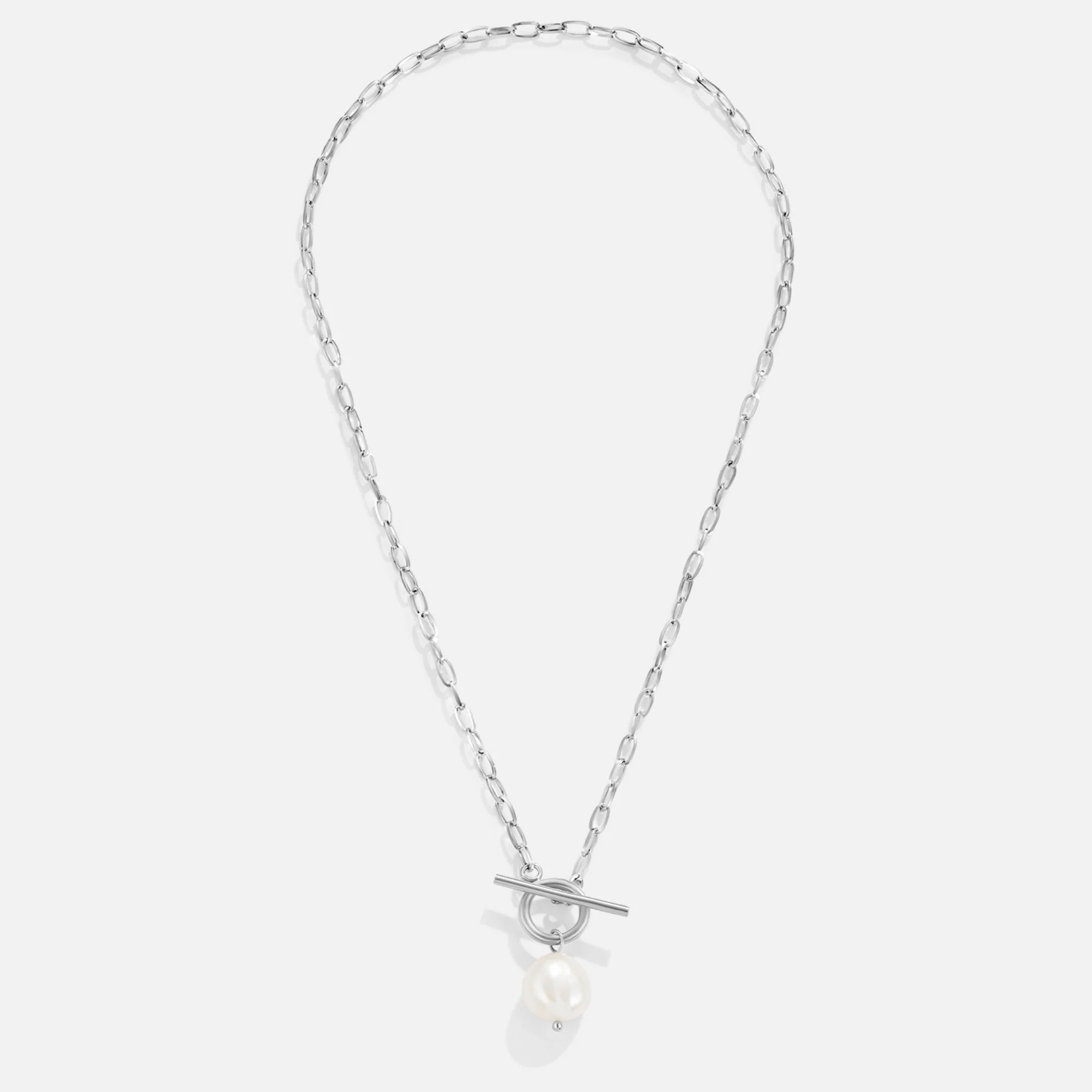 Eva Freshwater Pearl Silver Necklace - Image 3