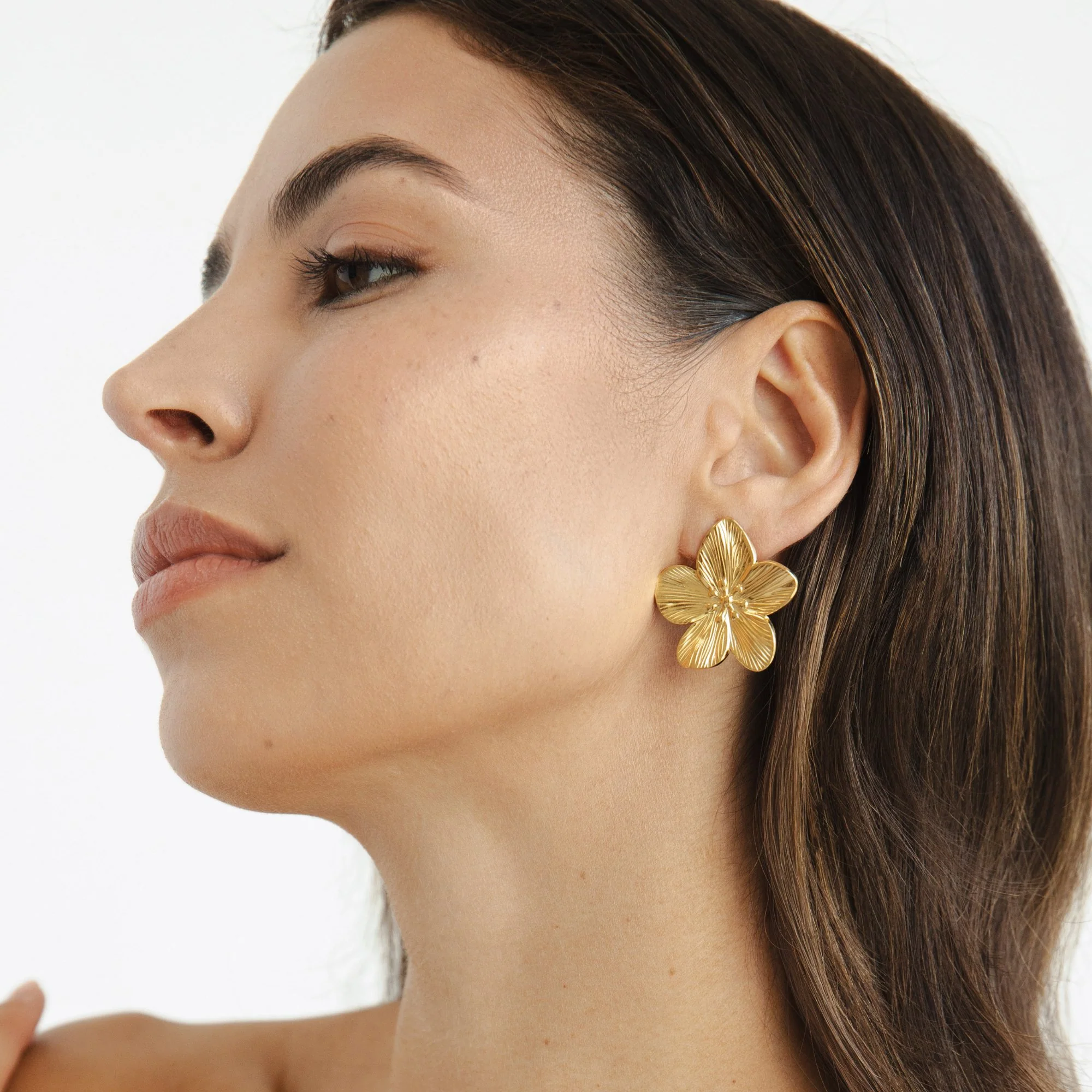 Gold Blossom Earrings - Image 5