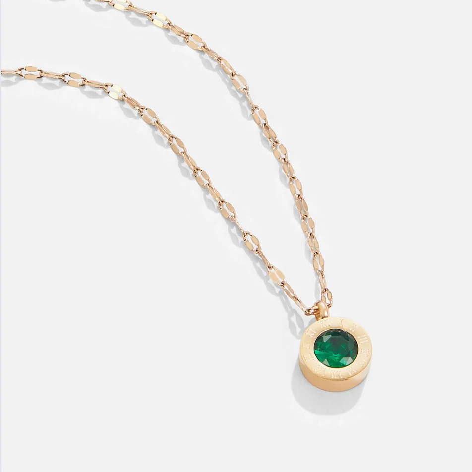 Green Crystal Athena Necklace - Image 3