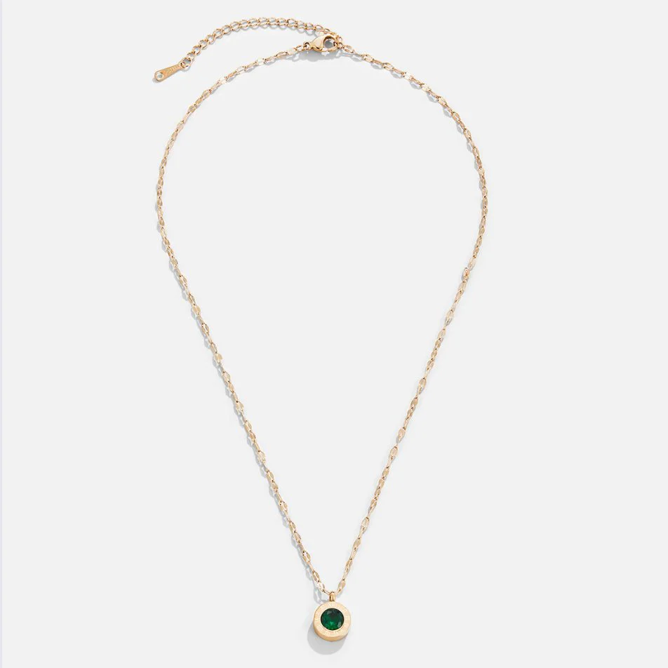 Green Crystal Athena Necklace - Image 8