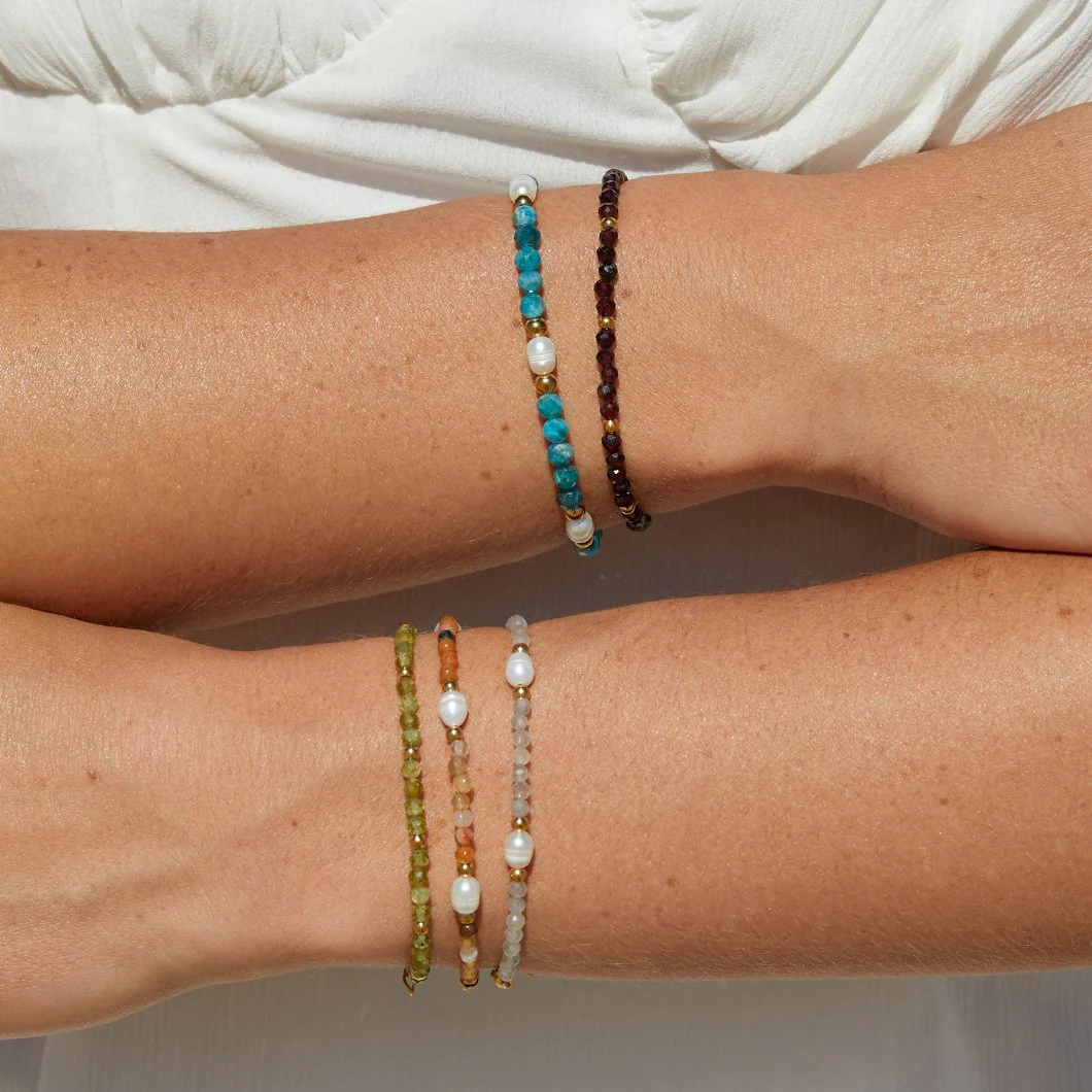 Green Peridot Bead Bracelet - Image 9
