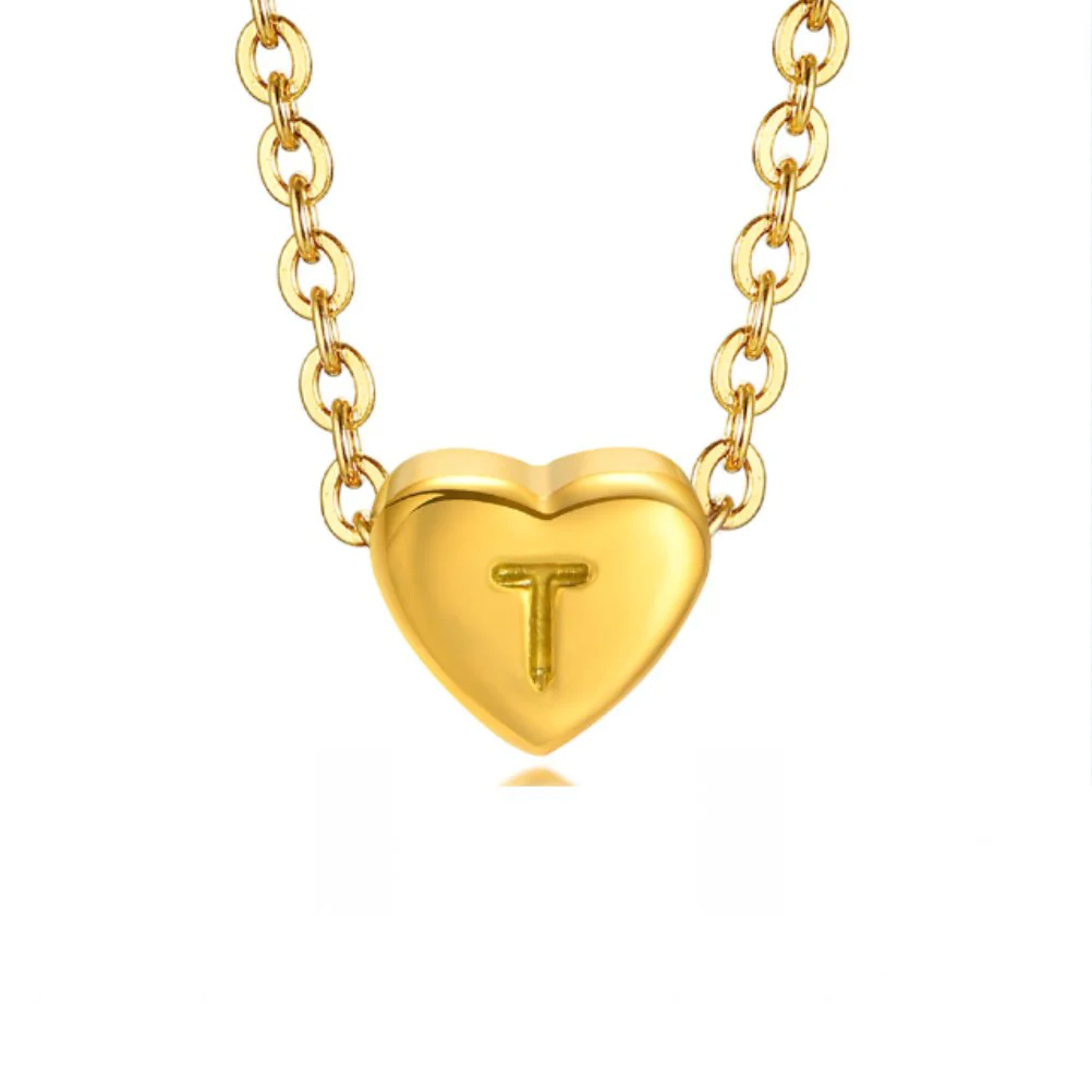 Letter Heart Necklace - Image 25