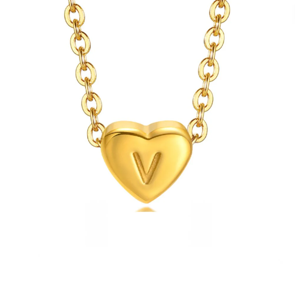 Letter Heart Necklace - Image 27