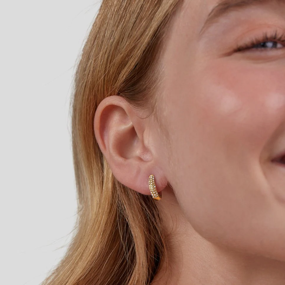Lily Crystal Hoop Earrings - Image 3