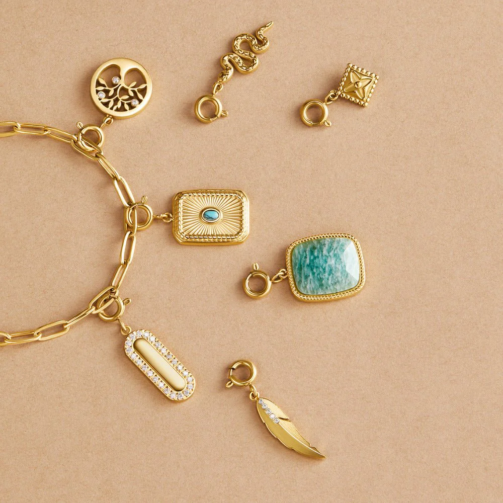 Lucky Gold Clover Leaf Charm - Image 5