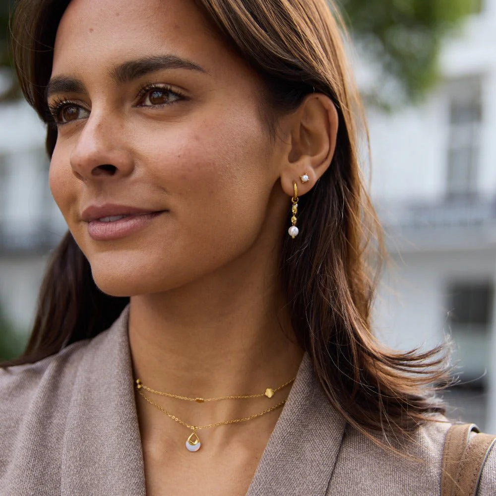 Rini Pearl Tassel Earrings - Image 3