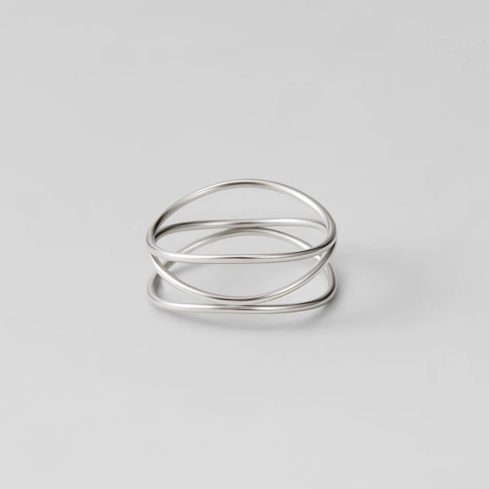 Silver Infinity Loop Ring - Image 4
