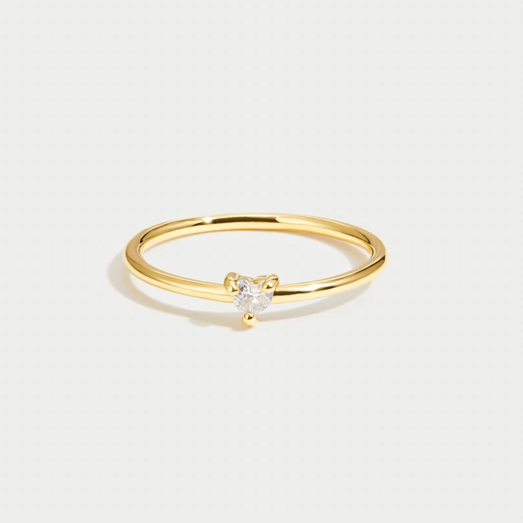 'Small Love' Crystal Heart Ring - Image 4