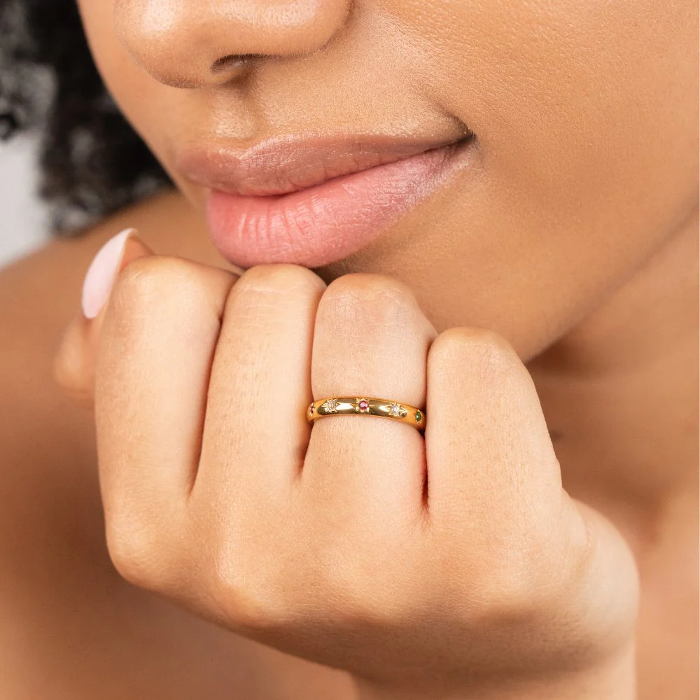 Tali Rainbow Crystal Ring - Image 3